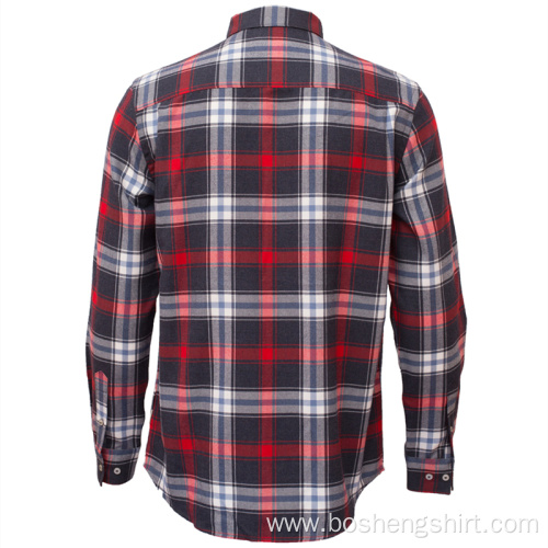 Latest Design Long Sleeve Casual Plaid shirt